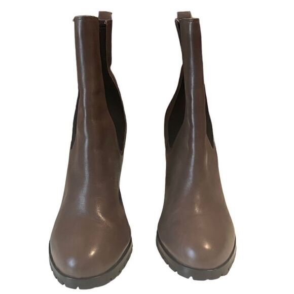 Coach Odell Brown Leather Pull On Heel Boots Size 11 - Picture 8 of 12